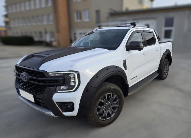 🤩 FOTO OD SPOKOJENÉHO ZÁKAZNÍKA 🤩 Lemy blatníků Ford Ranger T9 - černé matné s imitací šroubků 😎 Při instalaci není třeba...